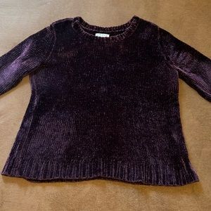 Beautiful deep purple Orvis sweater